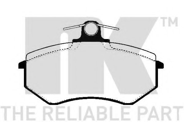 Комплект тормозных колодок, дисковый тормоз NK 224720