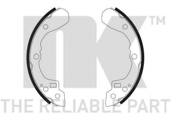 Комплект тормозных колодок NK 2735653
