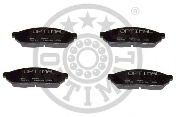 Комплект тормозных колодок, дисковый тормоз OPTIMAL 9220