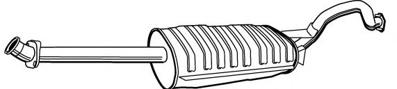 Глушитель выхлопных газов конечный FONOS 612816