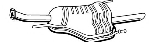 Глушитель выхлопных газов конечный FONOS 617361