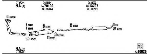 Система выпуска ОГ FONOS FI50013