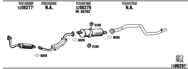 Система выпуска ОГ FONOS MA80313