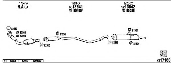 Система выпуска ОГ FONOS PE40527