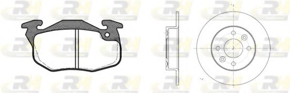 Комплект тормозов, дисковый тормозной механизм ROADHOUSE 8192.04