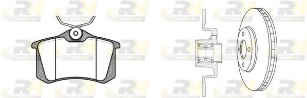 Комплект тормозов, дисковый тормозной механизм ROADHOUSE 826323