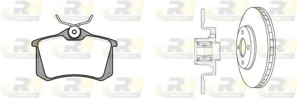 Комплект тормозов, дисковый тормозной механизм ROADHOUSE 826326