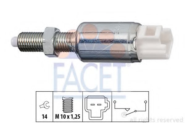 Выключатель, привод сцепления (Tempomat) FACET 7.1259