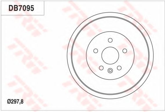 Тормозной барабан TRW DB7095