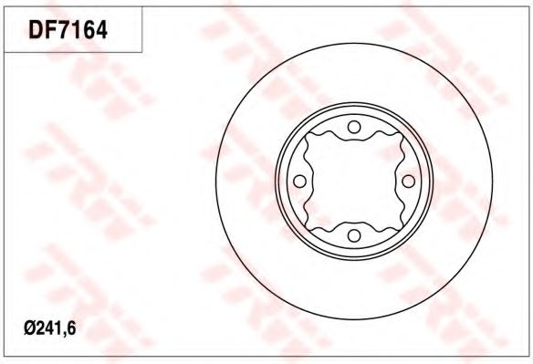 Тормозной диск TRW DF7164