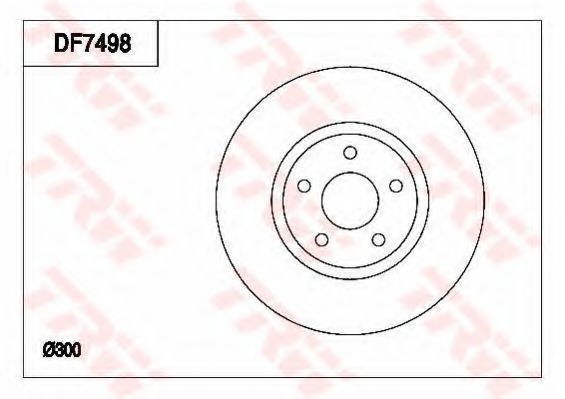 Тормозной диск TRW DF7498