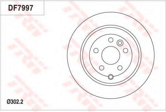 Тормозной диск TRW DF7997