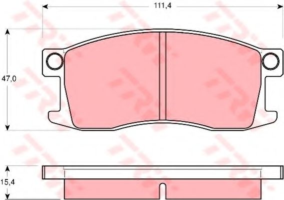 Комплект тормозных колодок, дисковый тормоз TRW 20735