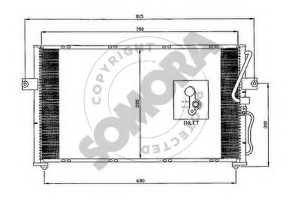 Конденсатор, кондиционер SOMORA 115060