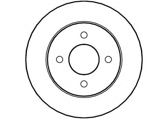 Тормозной диск NATIONAL NBD1024
