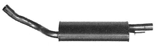 Глушитель выхлопных газов конечный TESH 220136