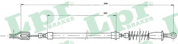Трос, стояночная тормозная система LPR C0805B