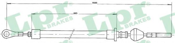 Трос, стояночная тормозная система LPR C1530B