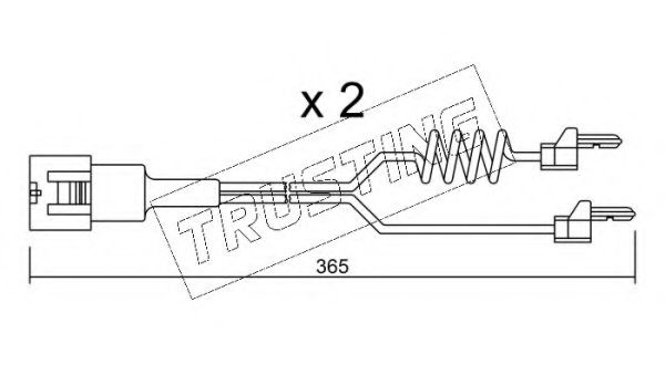 Сигнализатор, износ тормозных колодок TRUSTING SU.180K