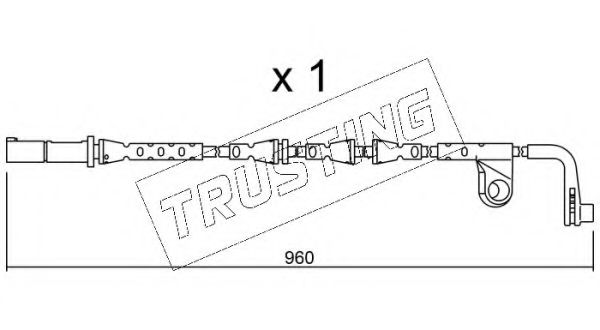 Сигнализатор, износ тормозных колодок TRUSTING SU.220