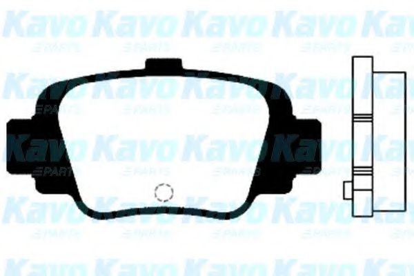 Комплект тормозных колодок, дисковый тормоз KAVO PARTS BP-6551