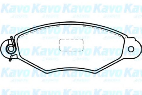 Комплект тормозных колодок, дисковый тормоз KAVO PARTS BP-6577