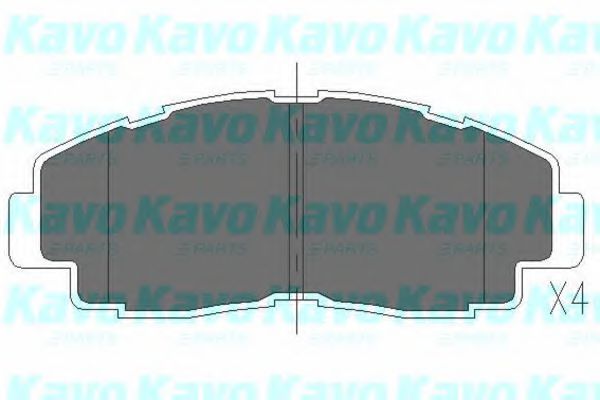 Комплект тормозных колодок, дисковый тормоз KAVO PARTS KBP-9052