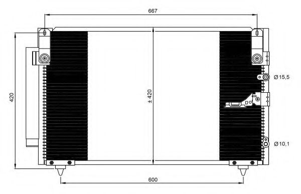 Конденсатор, кондиционер NRF 350093