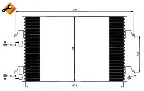 Конденсатор, кондиционер NRF 35557