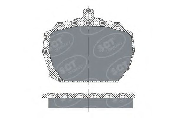 Комплект тормозных колодок, дисковый тормоз SCT Germany SP 231 PR