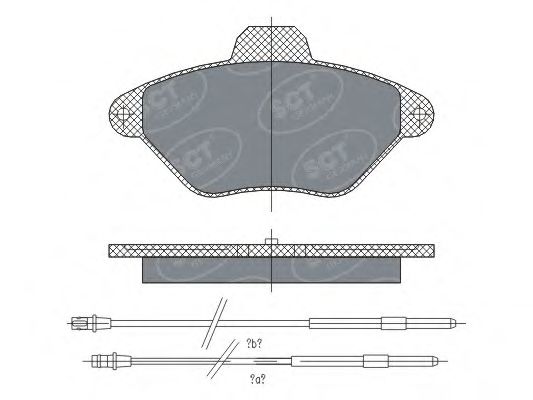 Комплект тормозных колодок, дисковый тормоз SCT Germany SP 299 PR