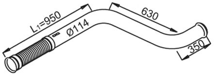 Труба выхлопного газа ZARA 9797