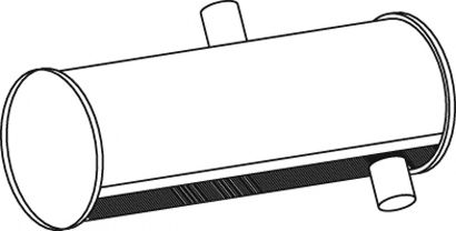 Средний / конечный глушитель ОГ ZARA 9725