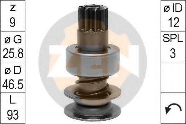 Привод с механизмом свободного хода, стартер ERA 0977