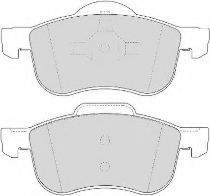 Комплект тормозных колодок, дисковый тормоз NECTO FD6855A