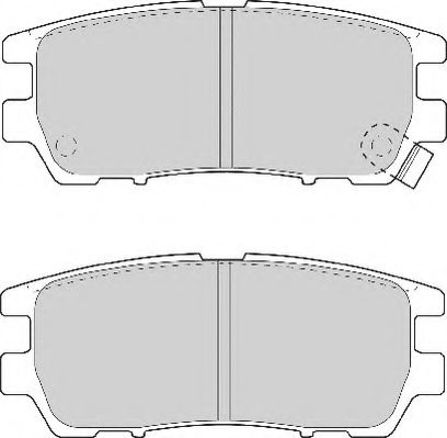 Комплект тормозных колодок, дисковый тормоз NECTO FD6736A