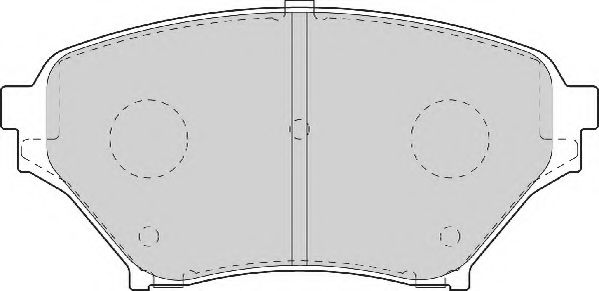 Комплект тормозных колодок, дисковый тормоз NECTO FD7072A