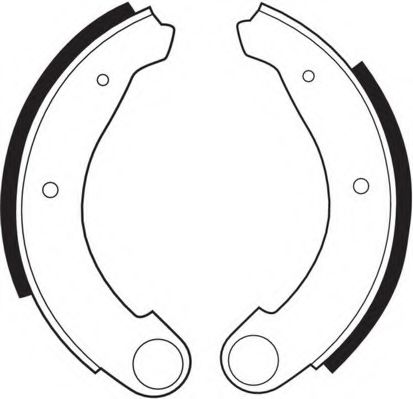 Комплект тормозных колодок NECTO N1002