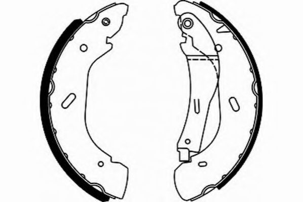 Комплект тормозных колодок NECTO N1656
