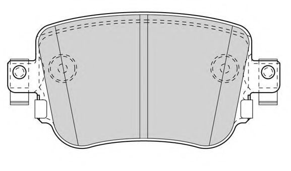 Комплект тормозных колодок, дисковый тормоз NECTO FD7592A