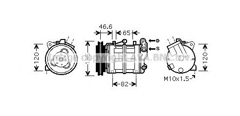 Компрессор, кондиционер AVA QUALITY COOLING DNK313