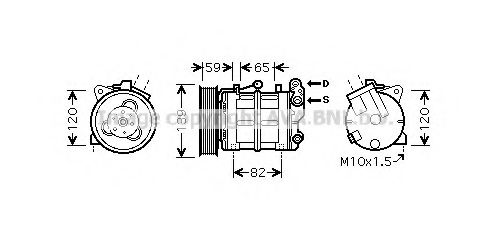 Компрессор, кондиционер AVA QUALITY COOLING DNK315