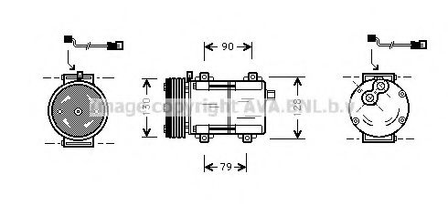 Компрессор, кондиционер AVA QUALITY COOLING FDK280