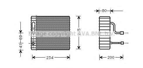 Испаритель, кондиционер AVA QUALITY COOLING FDV104