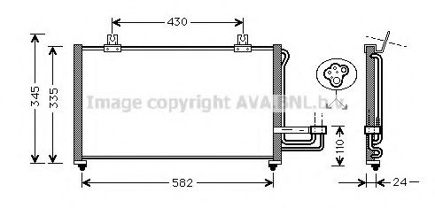 Конденсатор, кондиционер AVA QUALITY COOLING KA5012