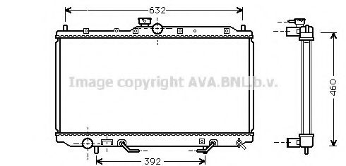 Радиатор, охлаждение двигателя AVA QUALITY COOLING MT2153