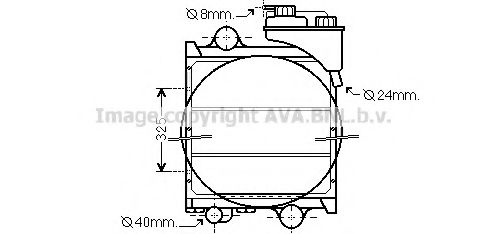 Радиатор, охлаждение двигателя AVA QUALITY COOLING RE2092