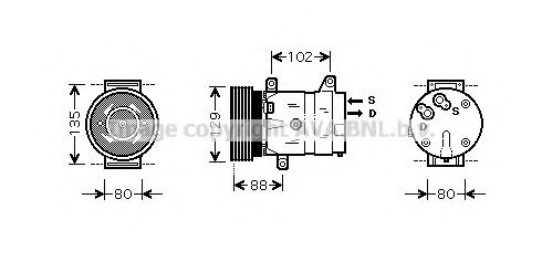 Компрессор, кондиционер AVA QUALITY COOLING RTAK367