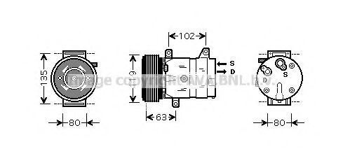 Компрессор, кондиционер AVA QUALITY COOLING RTAK440