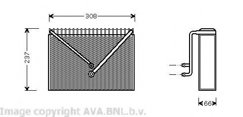 Испаритель, кондиционер AVA QUALITY COOLING VOV106